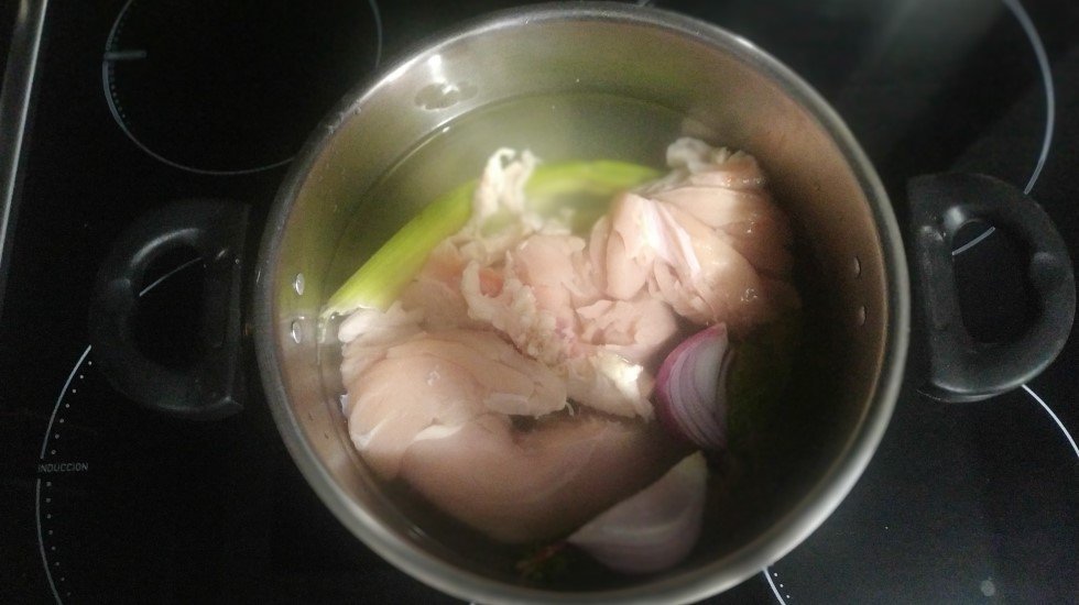 Paso 1 arroz con pollo