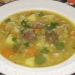 Sopa de avena miniatura